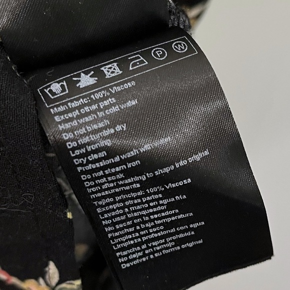 Ba&sh Floe Floral Midi Peasant Dress V Neck Short Sleeve Pleated - Picture 11 of 12